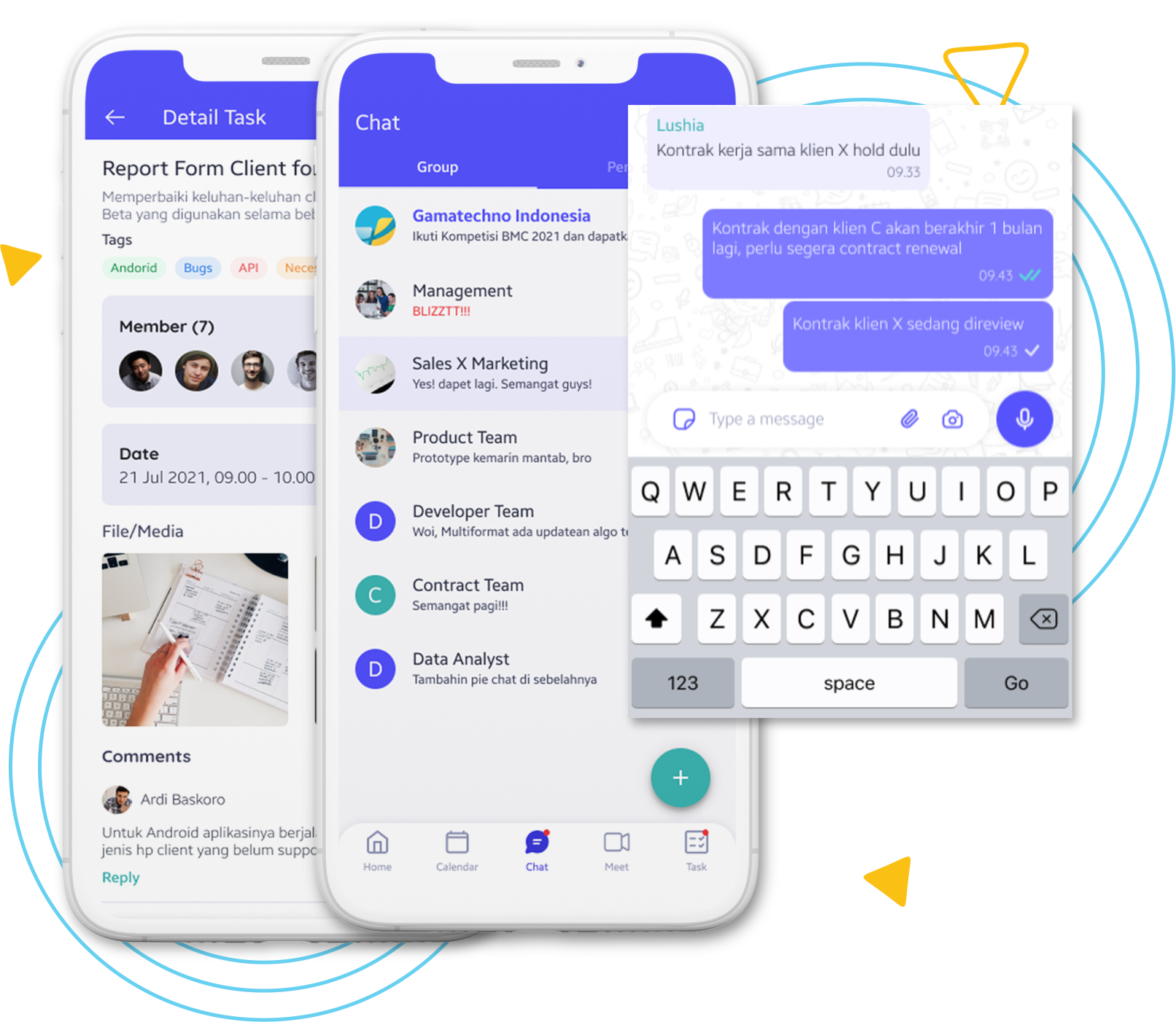 worxspace aplikasi chat dan kolaborasi karyawan aplikasi chat untuk kantor